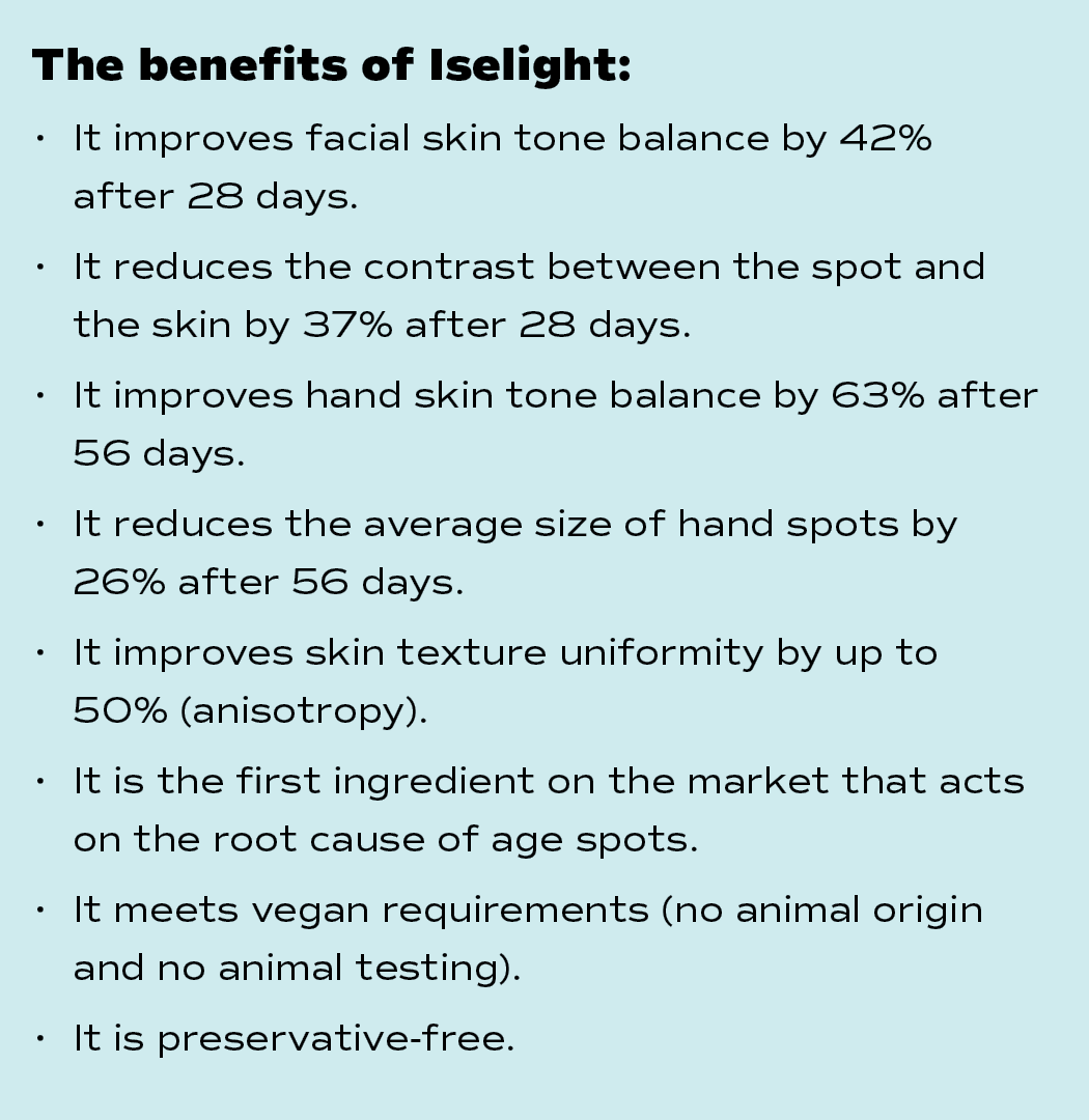 The benefits of Iselight:   It improves facial skin tone balance by 42% after 28 days    It reduces the contrast betw   
