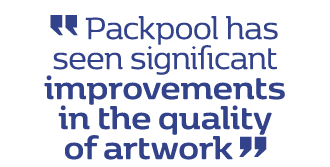  Packpool has seen significant improvements in the quality of artwork 