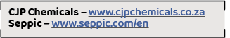 CJP Chemicals – www.cjpchemicals.co.za Seppic – www.seppic.com/e