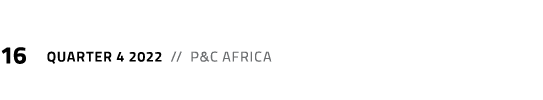 16 Quarter 4 2022 // P&C Africa
