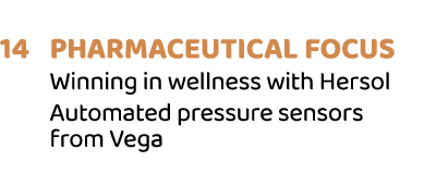  14 Pharmaceutical Focus Winning in wellness with Hersol Automated pressure sensors from Vega 
