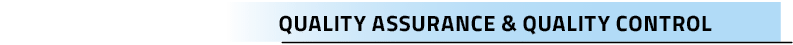 Quality Assurance & Quality Contro