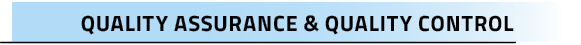 Quality Assurance & Quality Contro