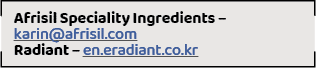 Afrisil Speciality Ingredients – karin@afrisil.com Radiant – en.eradiant.co.kr