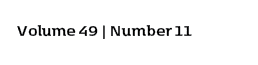 Volume 49 | Number 11