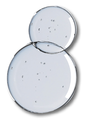 Cream and Essence oil mixed in the circle of cosmetic pipette surrounded by water bubbles on a white background.-3d rendering.