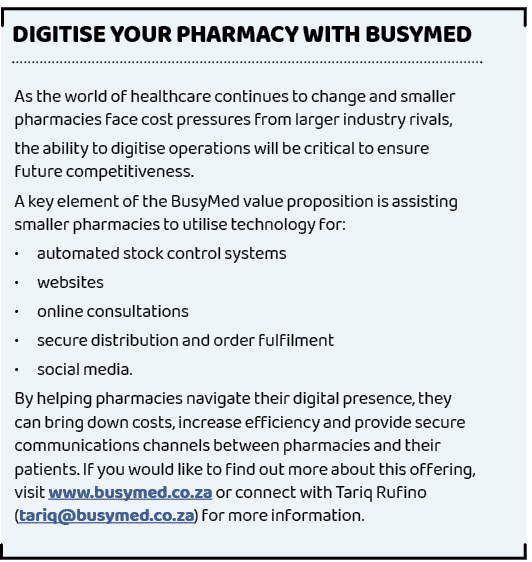,Digitise your pharmacy with BusyMed,As the world of healthcare continues to change and smaller pharmacies face cost ...