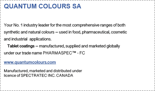 Quantum colours SA Your No. 1 industry leader for the most comprehensive ranges of both synthetic and natural colours...