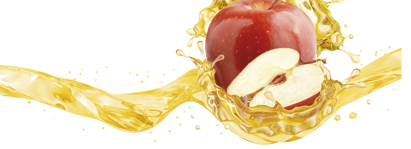 Fresh ripe apple, apple slice and juice or cider vinegar splash wave  Fruit healthy drink liquid design element  Tasty red apple fruit juice splashing isolated, detox concept  Clipping path  3D render