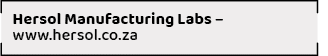 Hersol Manufacturing Labs   www hersol co z