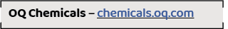 OQ Chemicals – chemicals.oq.co