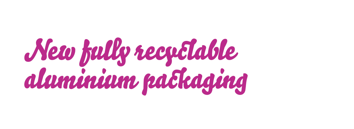New fully recyclable aluminium packaging 