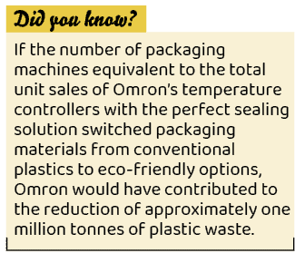 ,If the number of packaging machines equivalent to the total unit sales of Omron’s temperature controllers with the p...