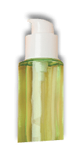 Flat lay composition with cosmetic products on color background