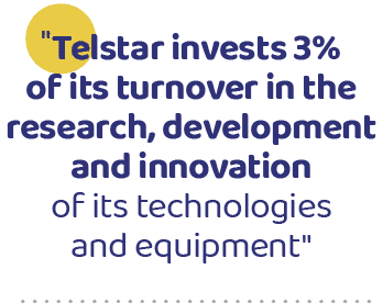 \“Telstar invests 3% of its turnover in the research, development and innovation of its technologies and equipment
