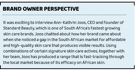 ,Brand owner perspective,It was exciting to interview Ann-Kathrin Joos, CEO and founder of Standard Beauty, which is ...