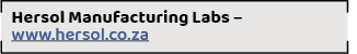 Hersol Manufacturing Labs – www.hersol.co.z