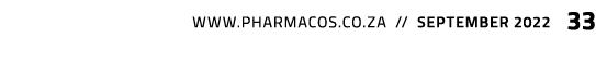    www.pharmacos.co.za // September 2022 33