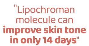 \“Lipochroman molecule can improve skin tone in only 14 days\"