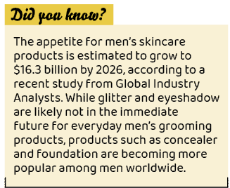 ,The appetite for men’s skincare products is estimated to grow to $16.3 billion by 2026, according to a recent study ...