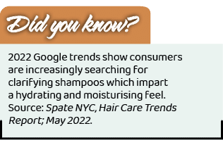 Did you know? ,2022 Google trends show consumers are increasingly searching for clarifying shampoos which impart a hy...