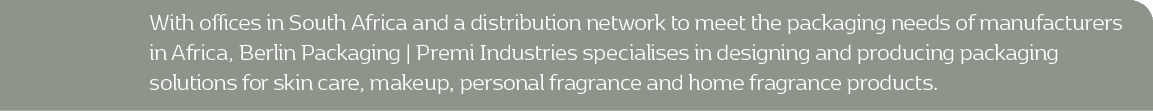 With offices in South Africa and a distribution network to meet the packaging needs of manufacturers in Africa, Berli...