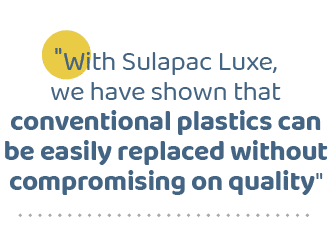 \“With Sulapac Luxe, we have shown that conventional plastics can be easily replaced without compromising on quality
