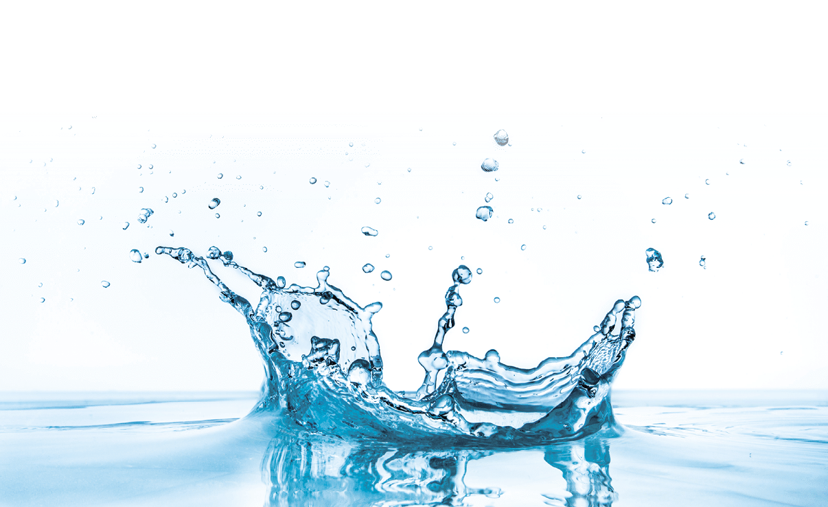 water splash isolated on white background