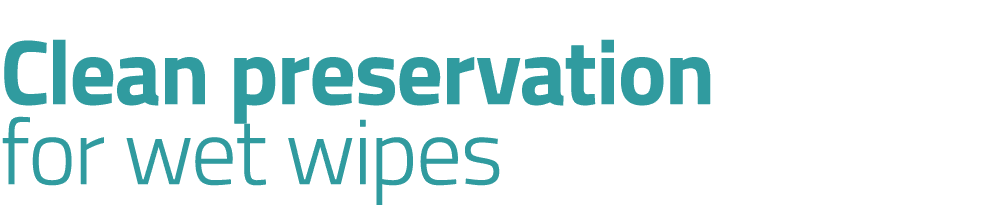 Clean preservation for wet wipes 
