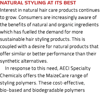 Natural styling at its best Interest in natural hair care products continues to grow. Consumers are increasingly awar...