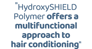 \“HydroxySHIELD Polymer offers a multifunctional approach to hair conditioning\"