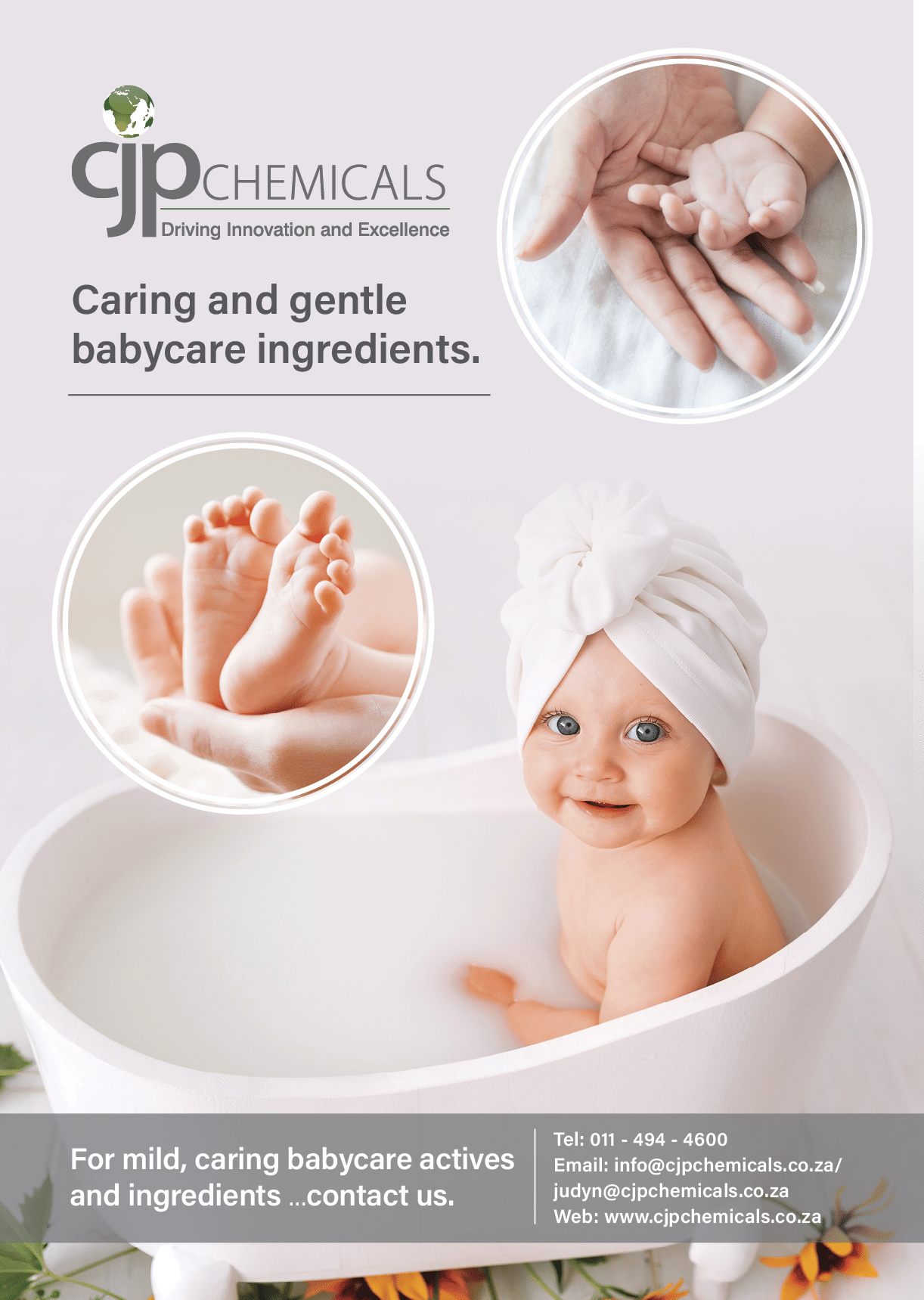 Tel: 011 494 4600 Email: info@cjpchemicals.co.za/ judyn@cjpchemicals.co.za Web: www.cjpchemicals.co.za ,For mild, car...