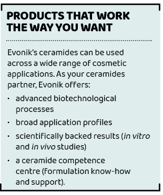 ,PRODUCTS THAT WORK THE WAY YOU WANT,Evonik’s ceramides can be used across a wide range of cosmetic applications. As ...