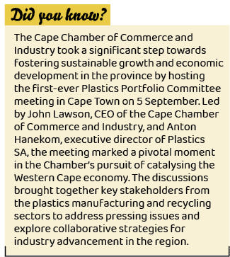 ,The Cape Chamber of Commerce and Industry took a significant step towards fostering sustainable growth and economic ...