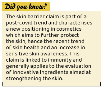 ,The skin barrier claim is part of a post covid trend and characterises a new positioning in cosmetics which aims to ...