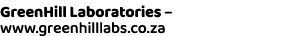 GreenHill Laboratories – www.greenhilllabs.co.za