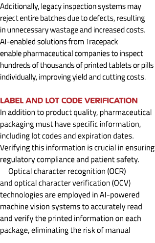 Additionally, legacy inspection systems may reject entire batches due to defects, resulting in unnecessary wastage an...