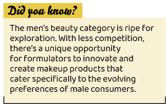 ,The men’s beauty category is ripe for exploration. With less competition, there’s a unique opportunity for formulato...