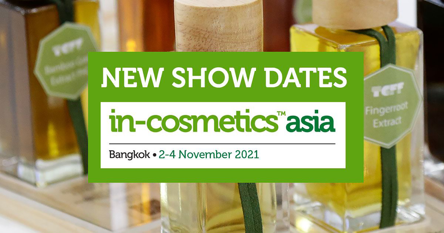 in-cosmetics Asia postponed to 2021