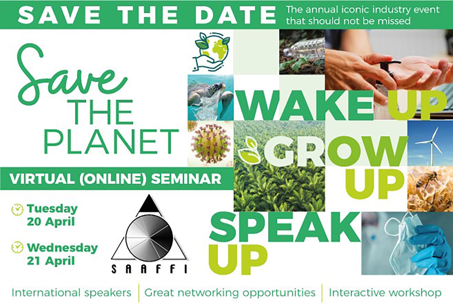 SAAFFI to host virtual seminar on saving the planet