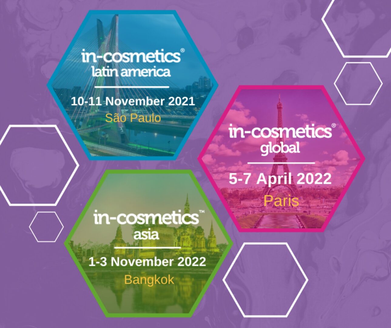in-cosmetics Global and Asia postponed, rescheduled for 2022