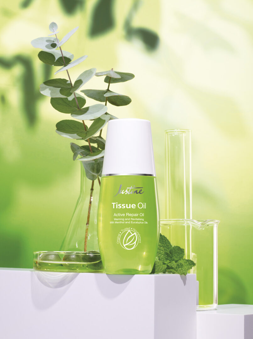 New Justine Tissue Oil for active lifestyles 