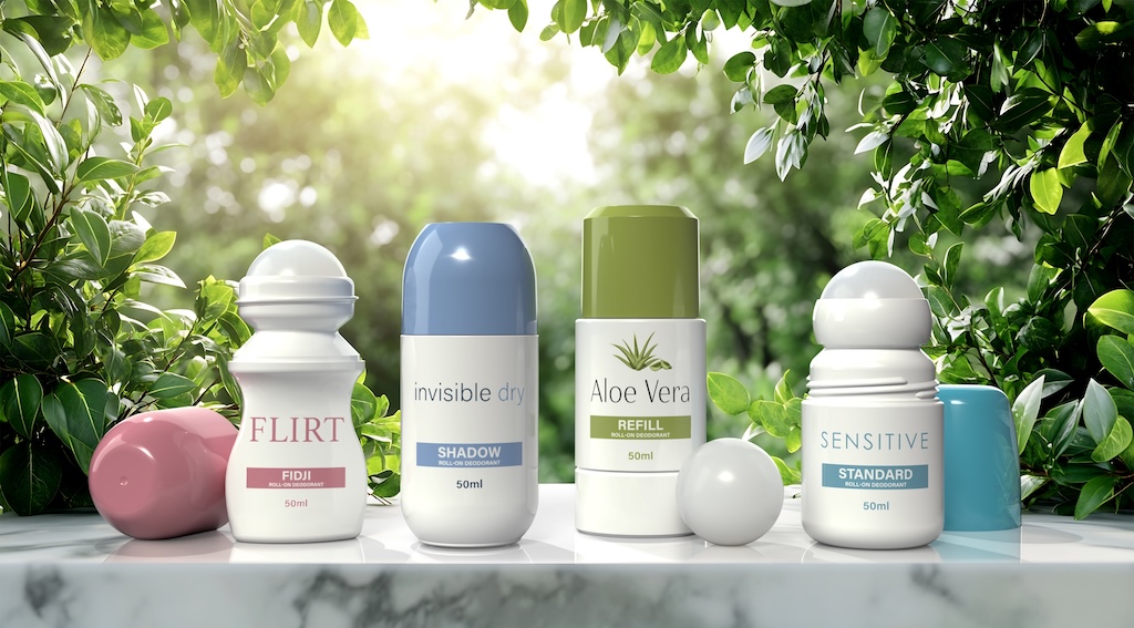 Shadow roll-on packaging for personal care